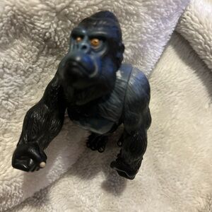 Mattel Gorilla Action Figure - sounds battery operated. Black and Blue